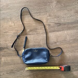 Kate Spade Midnight Blue Pyper pebbled Crossbody Bag
